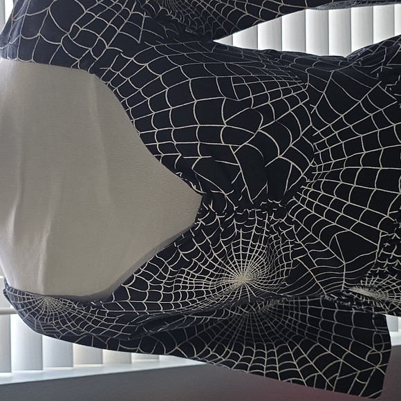 Wicked Swing Dress in Vintage Spiderweb Print - Vixen by Micheline Pitt LARGE - Picture 3 of 8